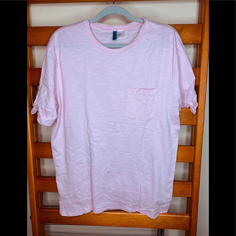 H&M heather pink crew neck tee